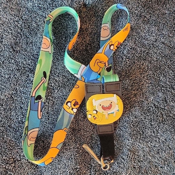 Adventure Time Reversible Kids Lanyard - Blue and Yellow - Picture 6 of 6